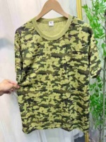 Full Clearance Bulk Men's Camouflage Mesh Short Sleeve Round Neck Breathable Quick Dry Sports T-Shirts Stock Lot - Image 6