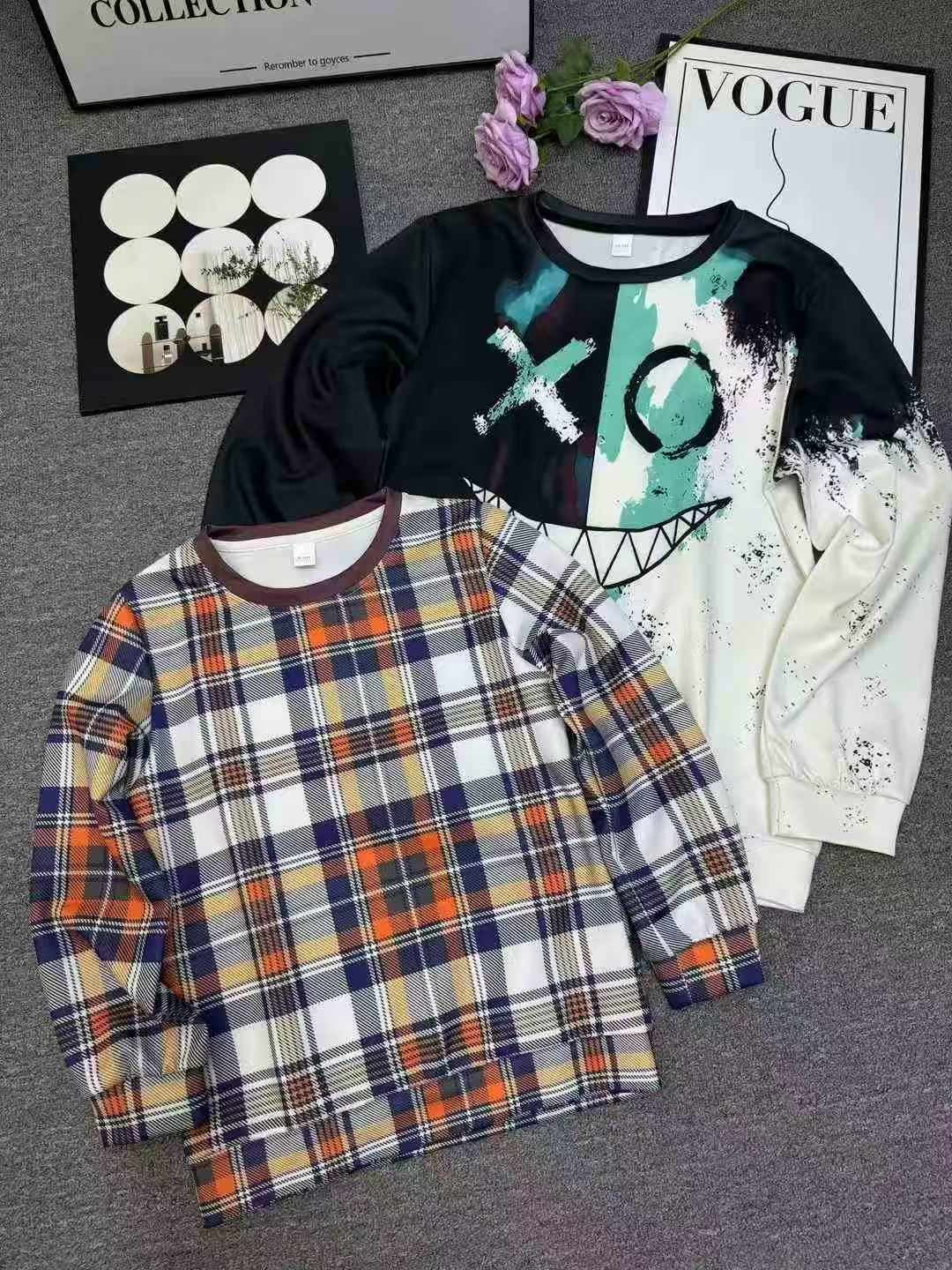 7500 Pcs Big Kids Sweatshirts Full Clearance Bulk Wholesale Chinese Clothing Stock - Image 1