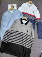 Whole Clearance 3880 Pcs Trendy Mens Oversized Printed Long Sleeve Polo Shirts - Image 8