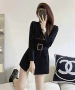 Approx 1050 Pcs 2026 Spring New Arrival French Retro British Style Slim Black Blazer, Quality Stock Outerwear Wholesale For Export - Image 7