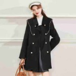 Bulk Clearance 67pcs Luxury Designer Heavy Beaded 100% Wool Women's Woolen Coats, 3 Colors Sizes S-L, Packed With Dust Bags & Hangers - Image 1