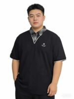 Clearance Bulk 75pcs Fall Business Heavyweight Big & Tall Men's Short Sleeve Polo Shirts Chinese Clothing Stock Wholesale - Image 1