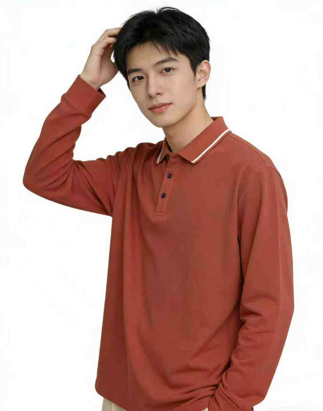 Off-season Clearance 149 Pcs Men's Loose Long Sleeve Casual Business Polo Shirts Bulk Wholesale - Image 1