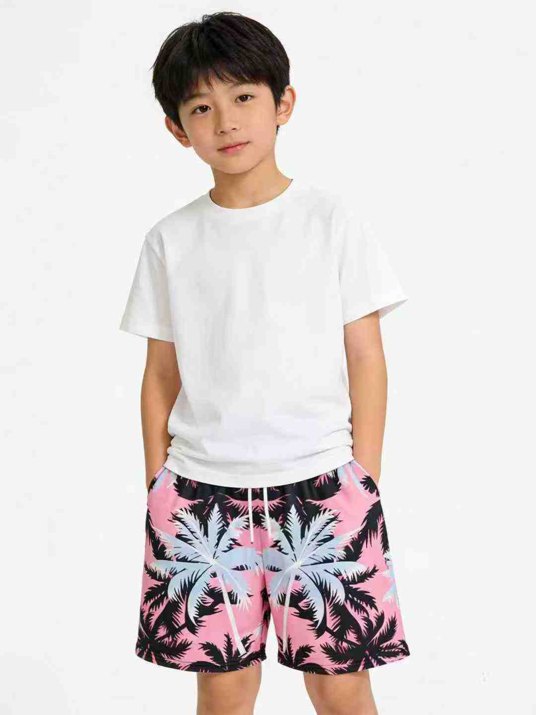 Clearance Bulk Wholesale 261 Pcs Trendy Kids Quick Dry Vacation Beach Shorts - Image 1