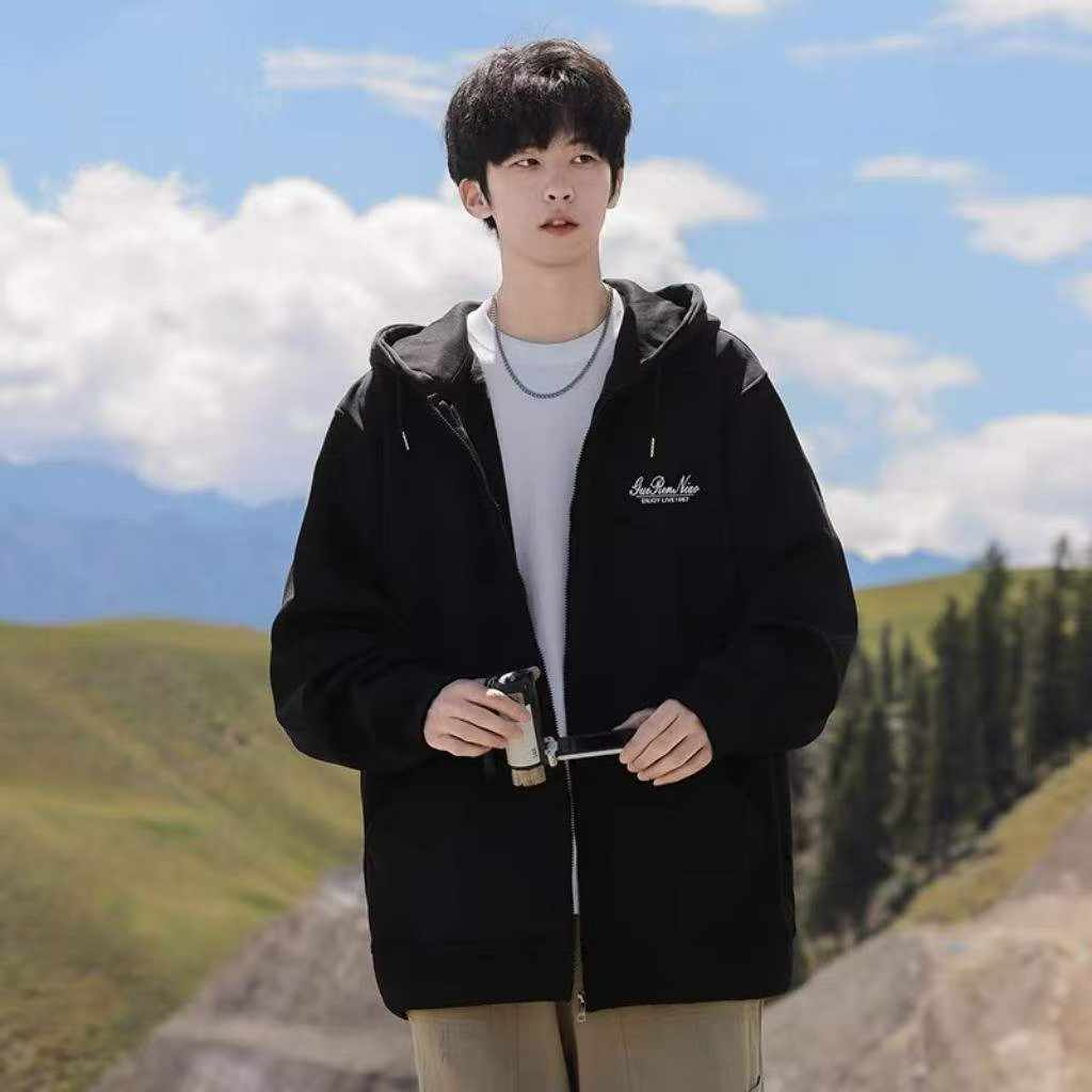 Clearance Sale 2300pcs Trendy Men's Casual Comfortable Hooded Jackets Sizes S-5XL Chinese Stock Clothing Wholesale - Image 1