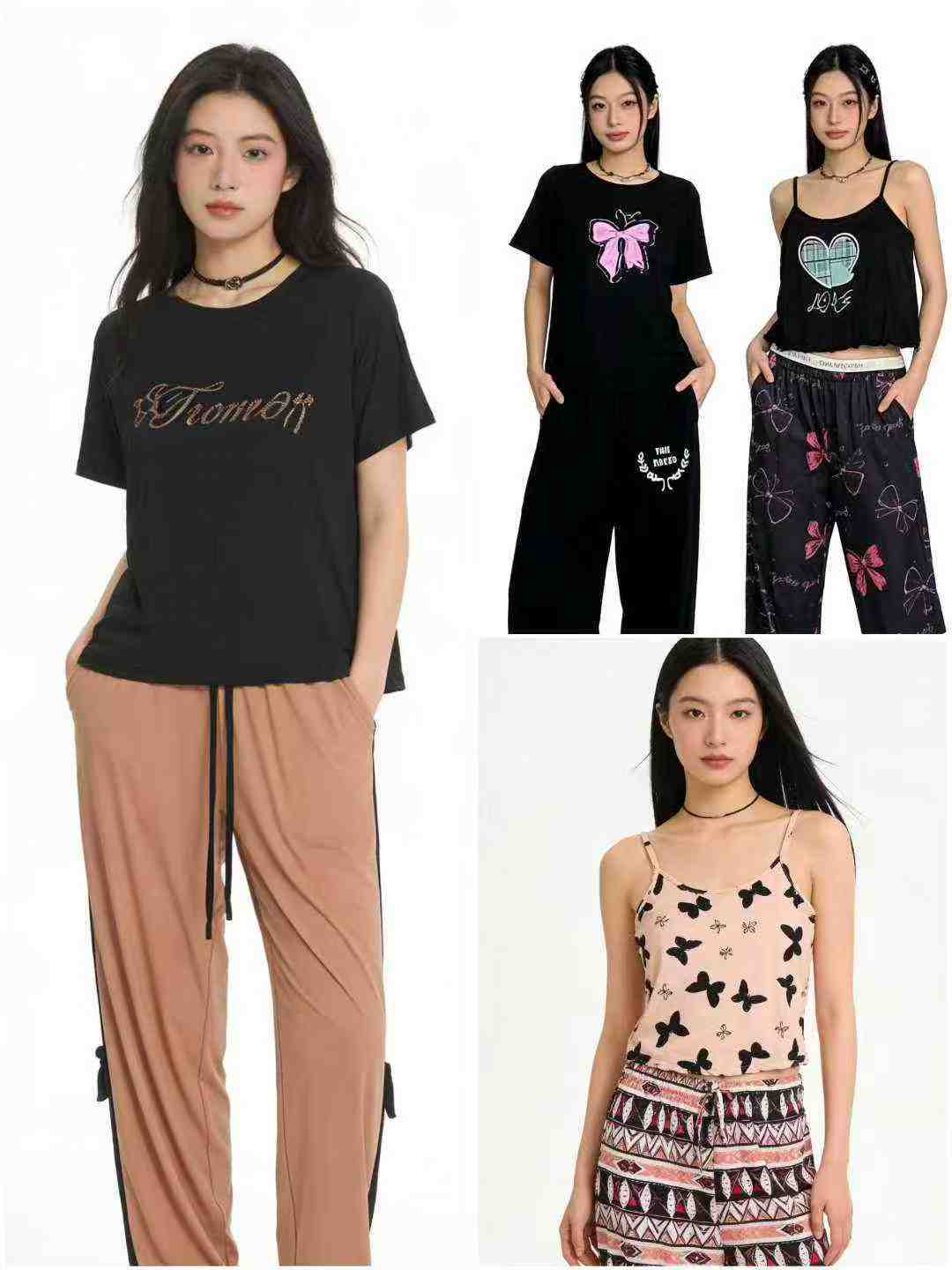 Clearance Bulk Wholesale Women's Loose Comfortable Loungewear Sets, Sizes XS to 4XL Chinese Clothing Stock Lots - Image 1