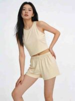 Clearance 138 Sets Sporty Young Women Tank Top & Shorts Matching Sets S-XL Bulk Wholesale Clothing Stock Lots - Image 1