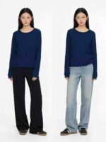 Clearance Stock 175PCS Ladies Lazy Comfy Crew Neck Plus Size Loose Layering Tops Bulk Wholesale - Image 1