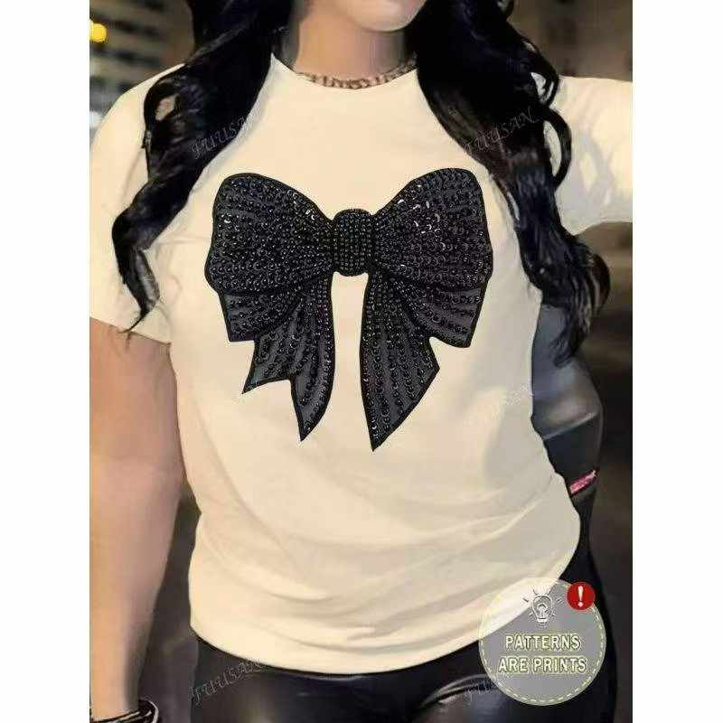 Clearance Bulk Lot 861 Pcs Women's Loose Printed T-Shirts Mixed Sizes S-2XL Chinese Clothing Stock - Image 1