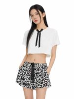 3513 Pieces Summer Bow Decorated Cute Casual Shorts Chinese Clothing Stock Lots Bulk Wholesale Export - Image 1