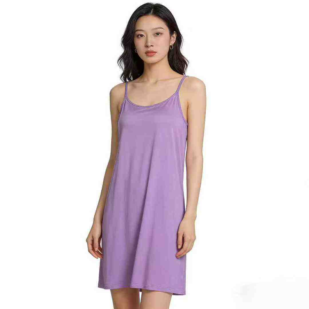 Clearance Bulk 1800 Pcs Plus Size Stretchy Camisole Dress With Fixed Built-in Chest Pad Chinese Clothing Stock Wholesale - Image 1