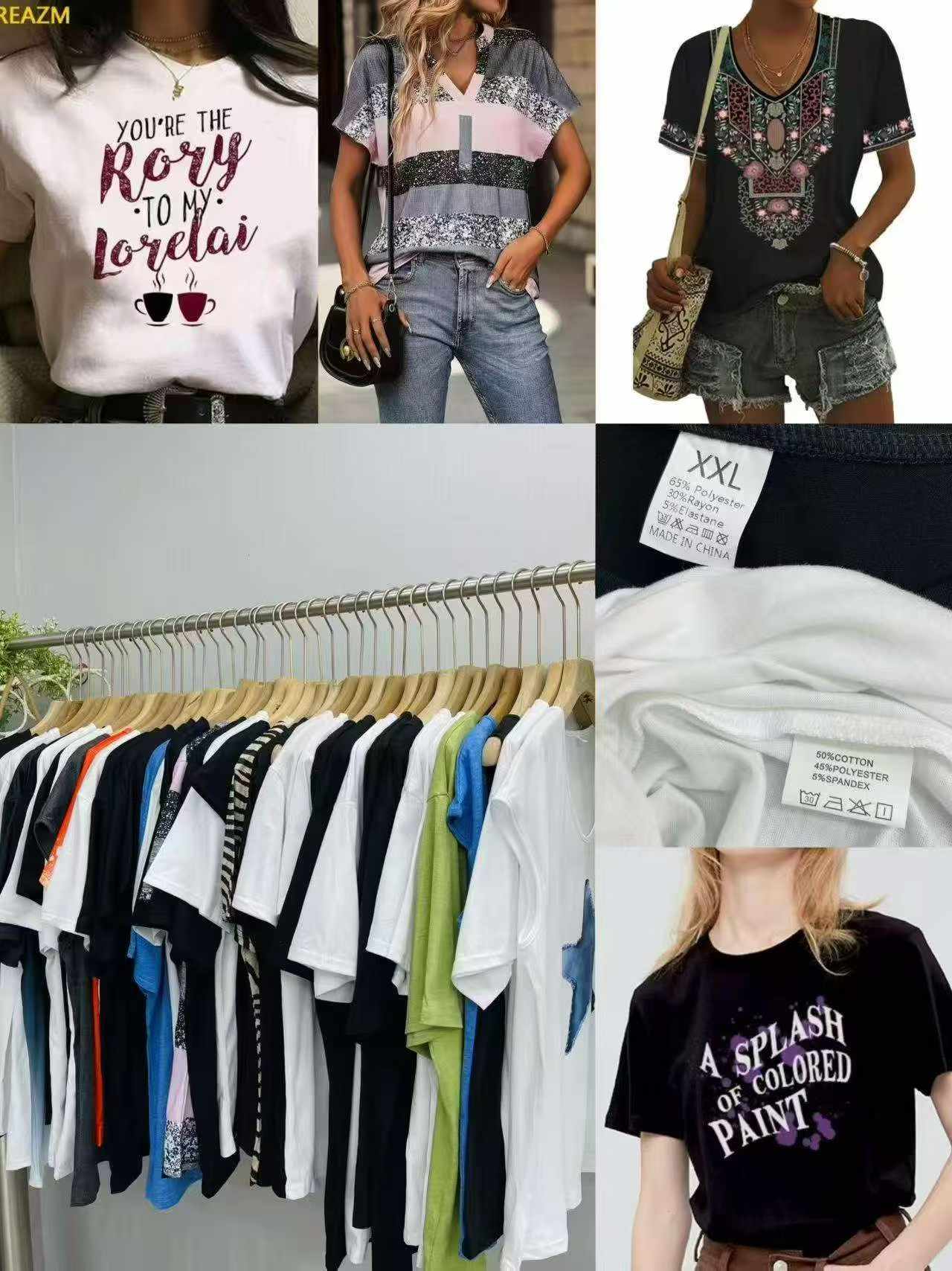 Bulk Clearance Short Sleeve T-Shirts 1669 Pcs Full Sizes With Individual Packing For Wholesale Export - Image 1