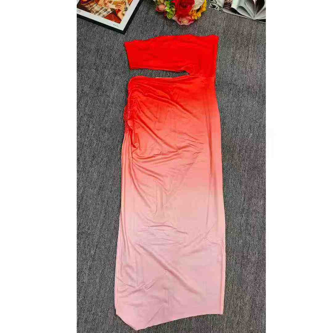 Clearance Sale 1503PCS Sexy Slit Trendy Hot Girl Strapless Tube Dresses S-XL Chinese Clothing Stock Wholesale - Image 1