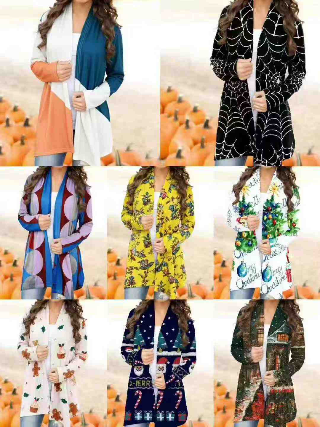 Bulk Clearance Foreign Trade Style Open Cardigans Wholesale, Multiple Sizes with Individual Packaging - Image 1