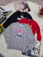 Bulk Kids' Cotton Fleece Hoodies & Crewnecks - 5600pcs Stock Lot - Solid Colors - Sizes 80-160cm - Excellent Quality - Image 6