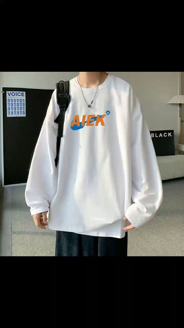 Bulk Clearance: 4000 Pcs Long Sleeve Oversized T-Shirts, 220GSM, 100% Cotton, S-4XL, Individual Packing - Image 1