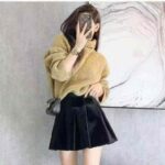 Clothing Stock Lots: 265 Pcs Black Velvet Pleated Skirt, High Waist A-Line Midi Skirt with Lining, Sizes S-2XL, Individually Packaged with Tags - Image 1