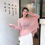 Summer New Style Korean Loose Knitted Sun Protection Top - 910pcs Stock Lot Clearance - Image 7