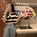 Wholesale Summer Short Sleeve Knit Tops - Korean Style, Loose Fit, 2560 Pcs Clothing Stock Lots - Image 5