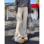 500 Pcs Corduroy Flared Pants - Fleece Lined, Elastic Waist, Black & White, Individually Packaged with Tags, Clothing Stock Lots - Image 4