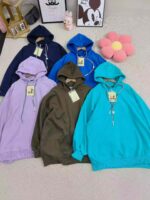 760pcs Unisex Plain Hoodies & Crewneck Sweatshirt Stock Lots - M L XL, Individually Packaged with Tags, Candy Colors - Image 5