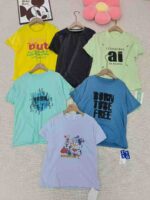 Wholesale Kids' Short Sleeve Tops Clothing Stock Lots - 9200 Pcs, Packed with Tags, Sizes 110-160 - Image 9