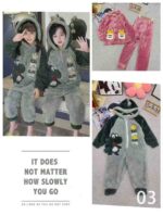 Wholesale Kids' Flannel Pajama Sets - 2900 Sets Stock Clearance (Sizes 100-160, Assorted Styles & Colors) - Image 2