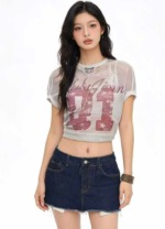 280 Pieces Summer New Sexy Mini Vintage Blue Washed Cotton Denim Skirts Bulk Wholesale - Image 6