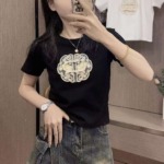 Sexy Women's Embroidered T-Shirts Around 220 Pieces Bulk Stock Wholesale Clearance - Image 8