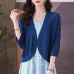 238 Pieces Women's Thin Short Hollow-out Knit Sun Protection Cardigan Shrug Outerwear Sizes S-2XL - Image 5