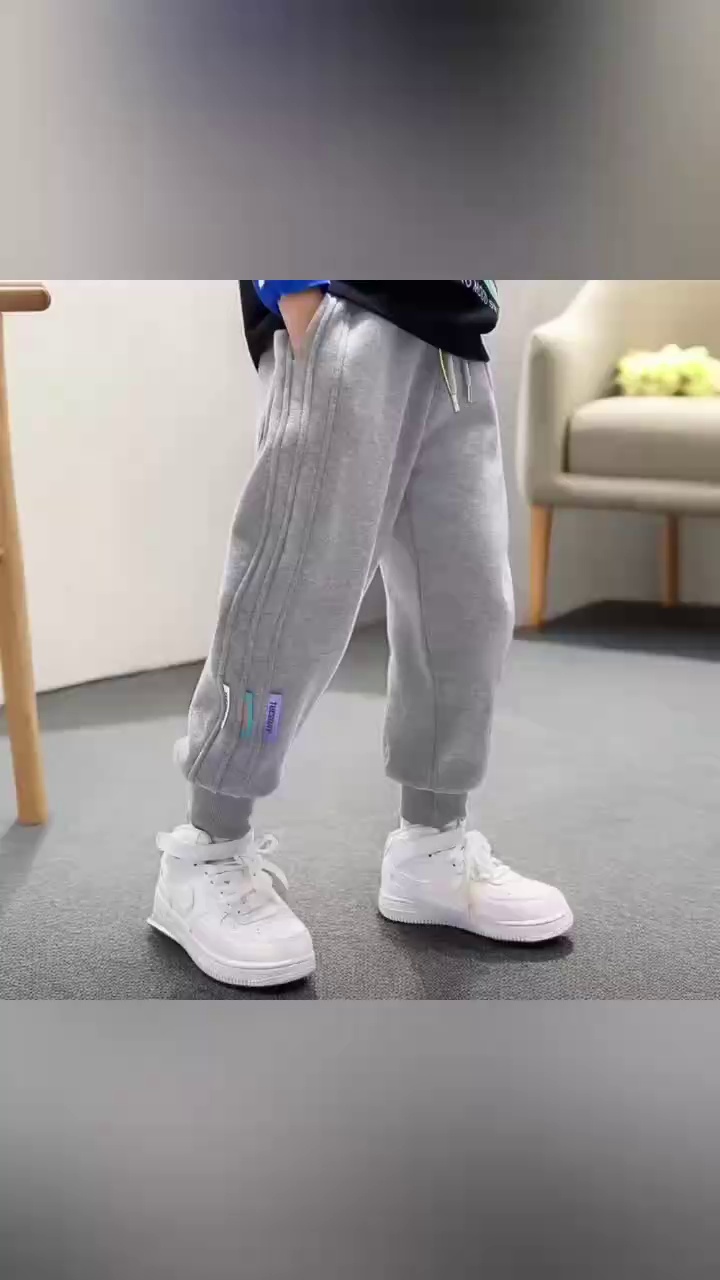 400 Pcs Mixed Kids Pants, Sizes 80-160, Fleece & Non-Fleece Available, Chinese Quality Stock Lot - Image 1