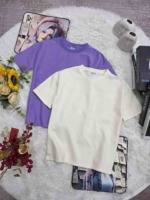 2100 Pieces New Plain Cotton Short Sleeve Kids T-Shirts Bulk Stock Wholesale - Image 9