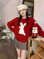 Bulk Clearance Sweet Red Pullover Sweater One Size - About 185 Pieces - Image 5