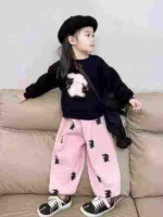 Clearance Bulk Stock 188 Pieces Kids Spring Autumn Korean Style Cotton Casual Sweatpants Size 90-150 - Image 9