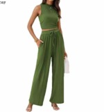 Summer New Branded Original American High Stretch Ice Silk Casual Sets - 25 Sets Bulk Clearance 10.6 CNY - Image 4