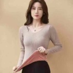 290 Pieces Fleece Lined Thermal Stretchy Fitted Warm Inner Vests Stock Clearance Wholesale - Image 7