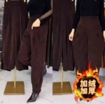 128 Pieces Fleece Thickened Casual Pants Chinese Clothing Stock Lots Bulk Wholesale Clearance - Image 4