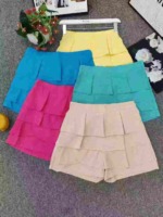 775 Pieces High Quality Chiffon Pleated Cake Culottes Clearance Stock Wholesale for Export - Image 6