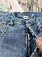 111 PCS New Summer Stretchy Ripped Loose A-line Wide Leg Denim Hot Shorts, Size S-XL, YKK Zipper High Quality - Image 6