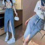 225 Pieces Assorted Sizes Denim Skirts Clearance Stock Wholesale Export - Image 1