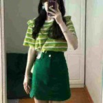 Textured Striped Short Sleeve T-Shirts, Total 301 Pieces Bulk Stock Clearance - Image 6