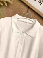 55 Pieces Cotton Sexy POLO Collar Short Sleeve T-Shirts Stock Clearance Wholesale - Image 7