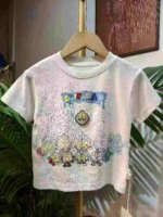 342 Pieces Miduo Brand High Quality Kids 100% Cotton Crew Neck T-Shirts Stock Lot, Complete Sizes With Hangtags - Image 5