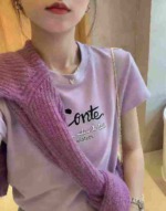 491 Pieces 220GSM Cotton Letter Printed Y2K T-Shirts, Full Clearance, Individual Packing, Sizes S-6XL Bulk Wholesale - Image 8