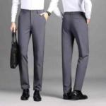 Spring Summer Brand Original Men's Loose Four-way Stretch Business Casual Dress Pants, 2 Styles Multiple Colors, Sizes 28-38, Total 3763 Pieces Bulk Stock - Image 6