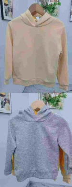 1398 Pieces Kids Plain Hoodies Bulk Clearance Wholesale Size 90-150 - Image 3