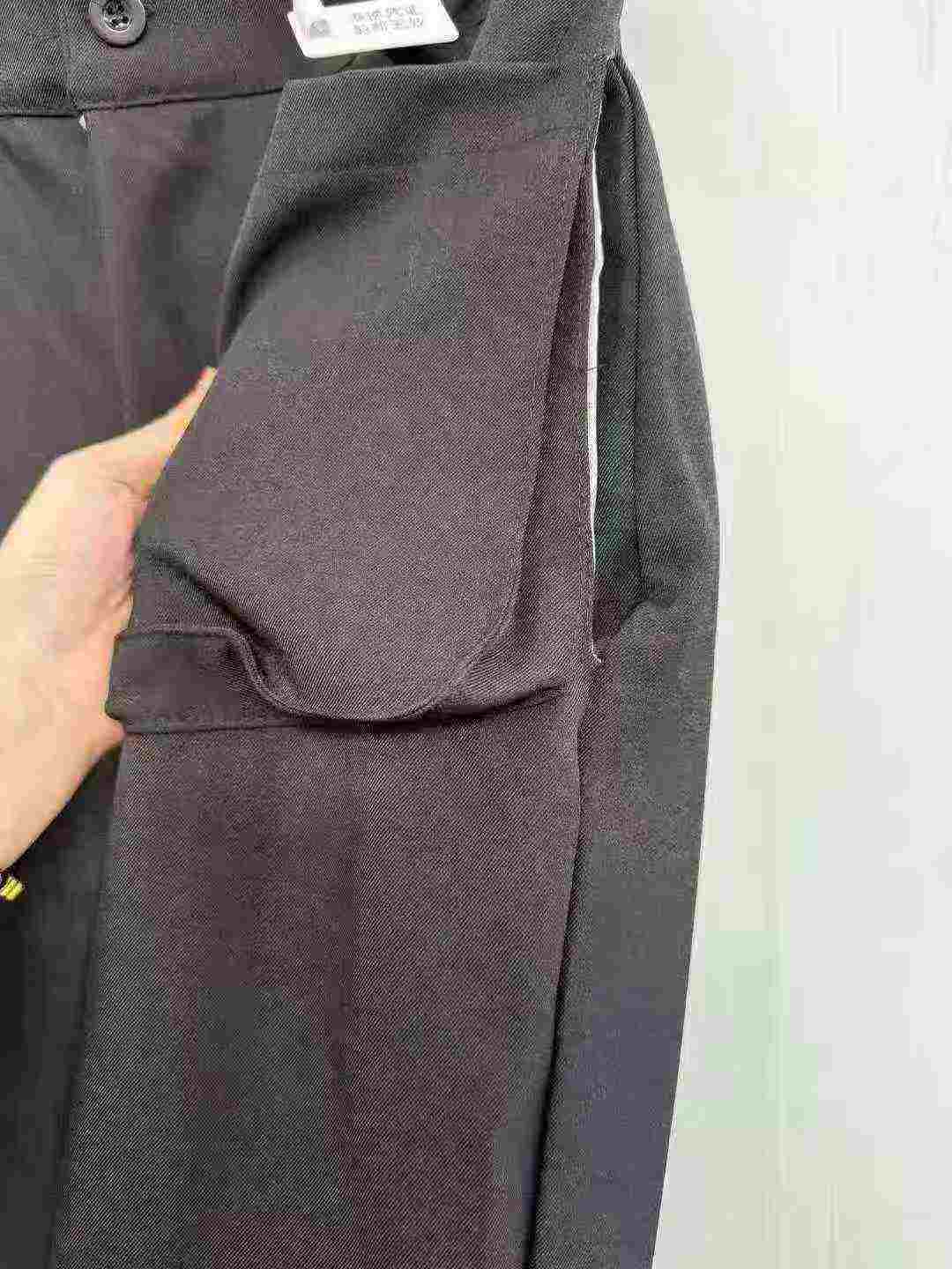 Clearance American Retro Black Multi-Pocket Loose Wide Leg Men's Casual Work Trousers 518 Pieces - Image 2