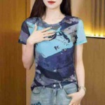 Bulk Clearance Stock Ink Painting Printed Loose T-shirts, Around 900 Pieces, Sizes L-4XL - Image 4