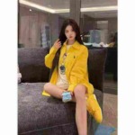 Korean Style Casual Loose Embroidered Yellow Shirt Jacket Outerwear - 470 Pieces Bulk Stock - Image 5