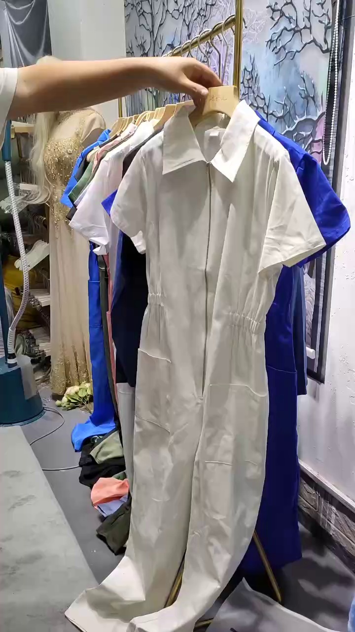 550 PCS Women's Spring Summer Workwear Jumpsuits, Full Stock Clearance, XS-3XL, Individual Packing - Image 1